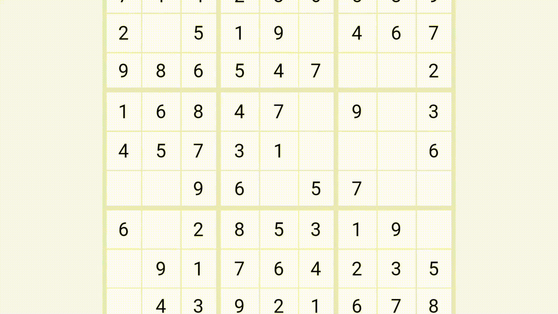 Sudoku Gesture